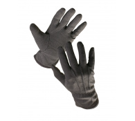 Textilné rukavice s terčíkmi - Rukavice BUSTARD BLACK (12 párov)