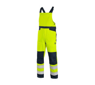 Reflexné montérky a nohavice - Nohavice s náprsenkou CXS HALIFAX