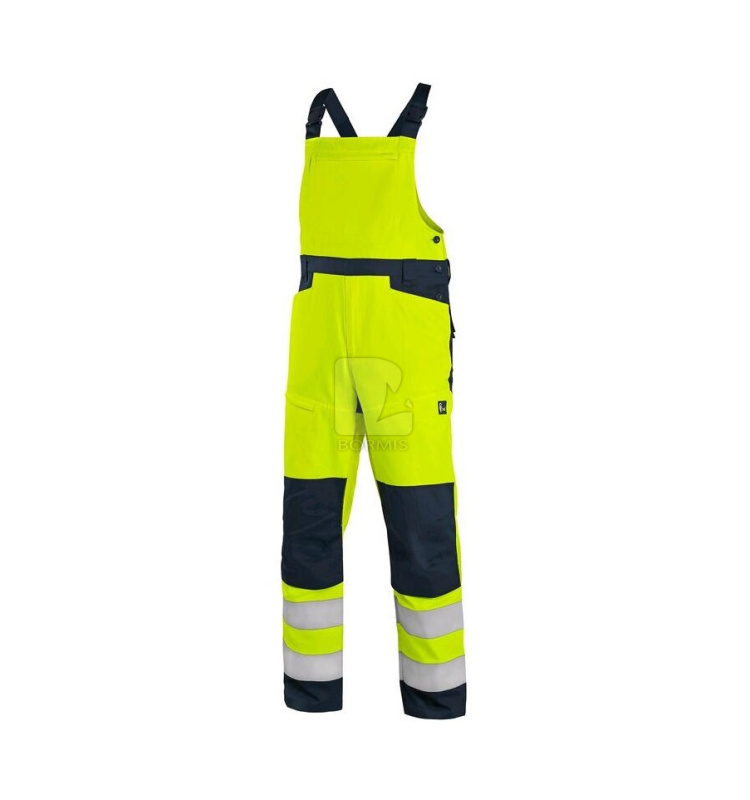 Reflexné montérky a nohavice - Nohavice s náprsenkou CXS HALIFAX