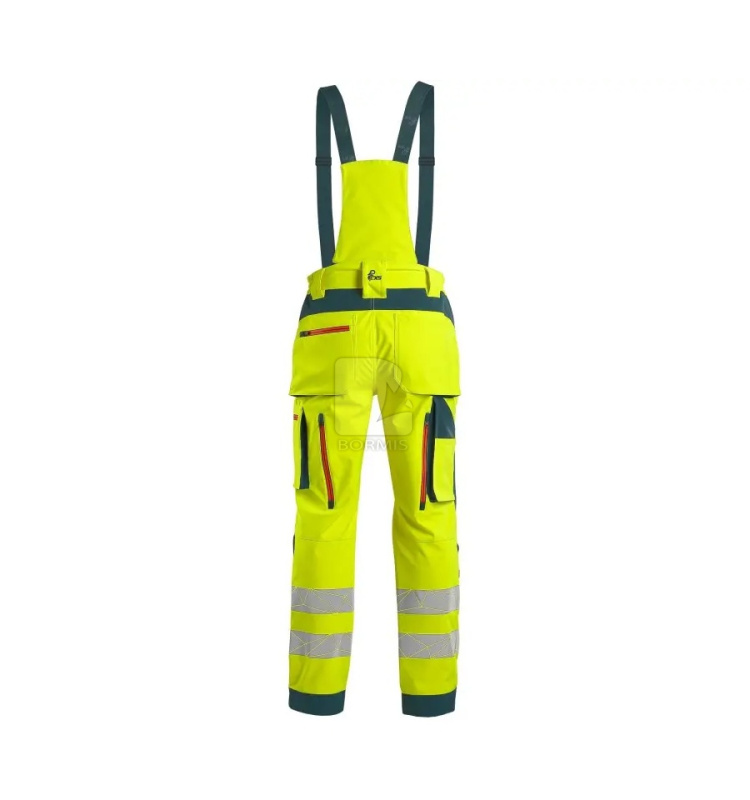 Reflexné montérky a nohavice - Reflexné softshellové nohavice na traky CXS BEDFORD