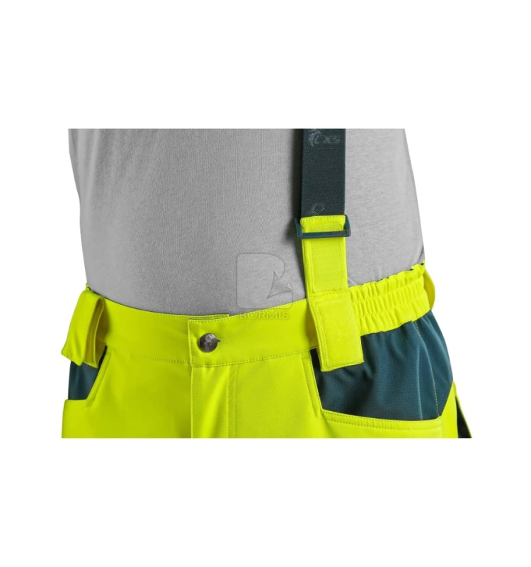 Reflexné montérky a nohavice - Reflexné softshellové nohavice na traky CXS BEDFORD