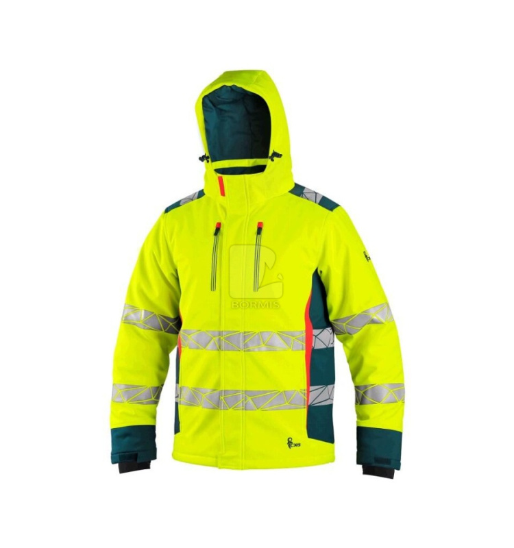 Reflexné bundy - Reflexná zimná softshellová bunda CXS BEDFORD WINTER