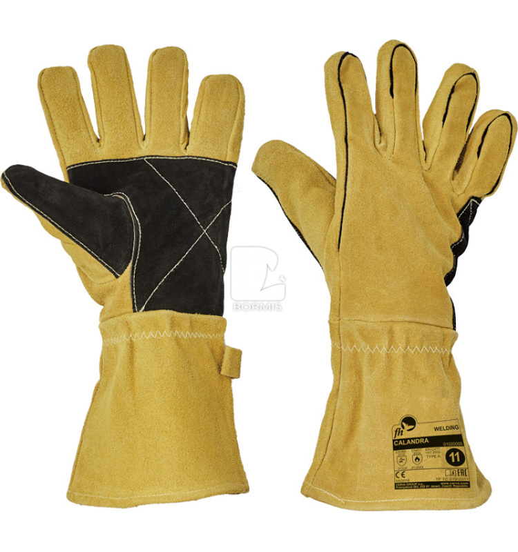 Zváračské kožené rukavice - Zváračské rukavice CALANDRA
