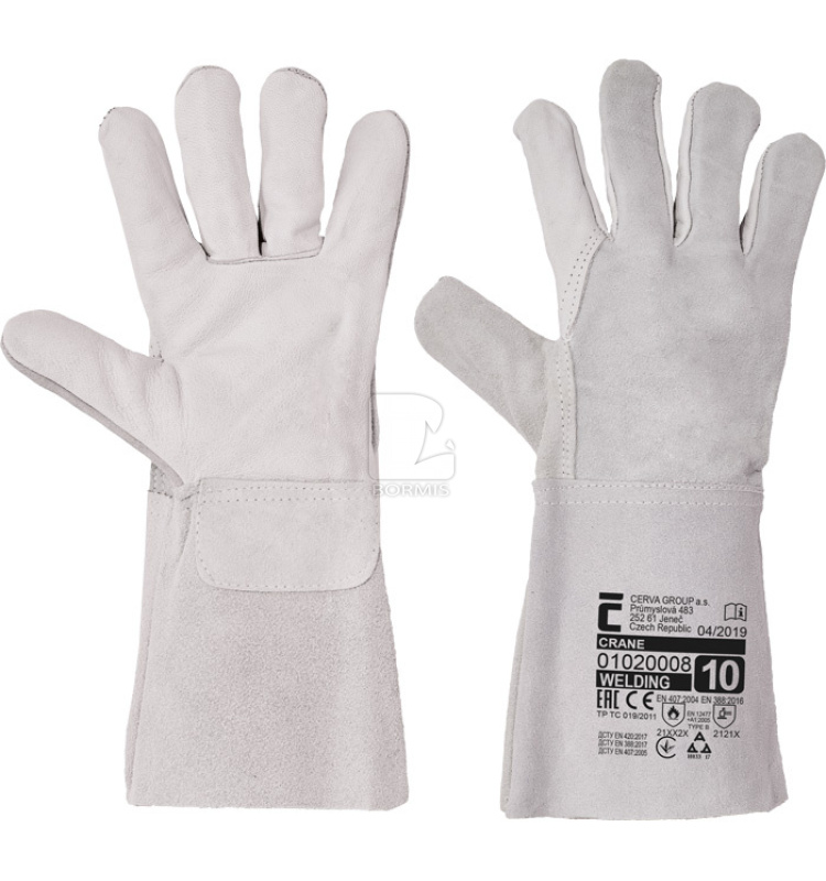 Zváračské kožené rukavice - Zváračské rukavice CRANE