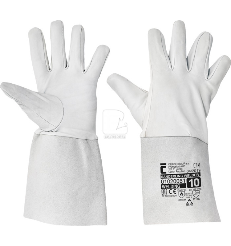 Zváračské kožené rukavice - Zváračské rukavice SANDERLING WELDER