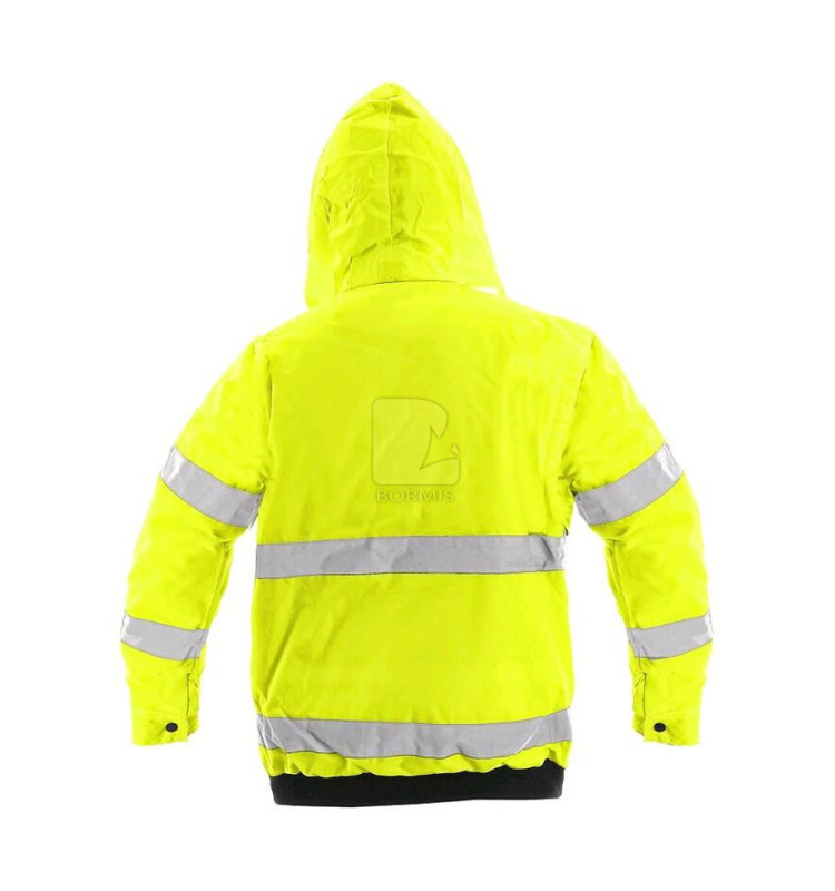 Reflexné bundy - Reflexná zimná bunda CXS VIZWELL LEEDS 2v1 žltá