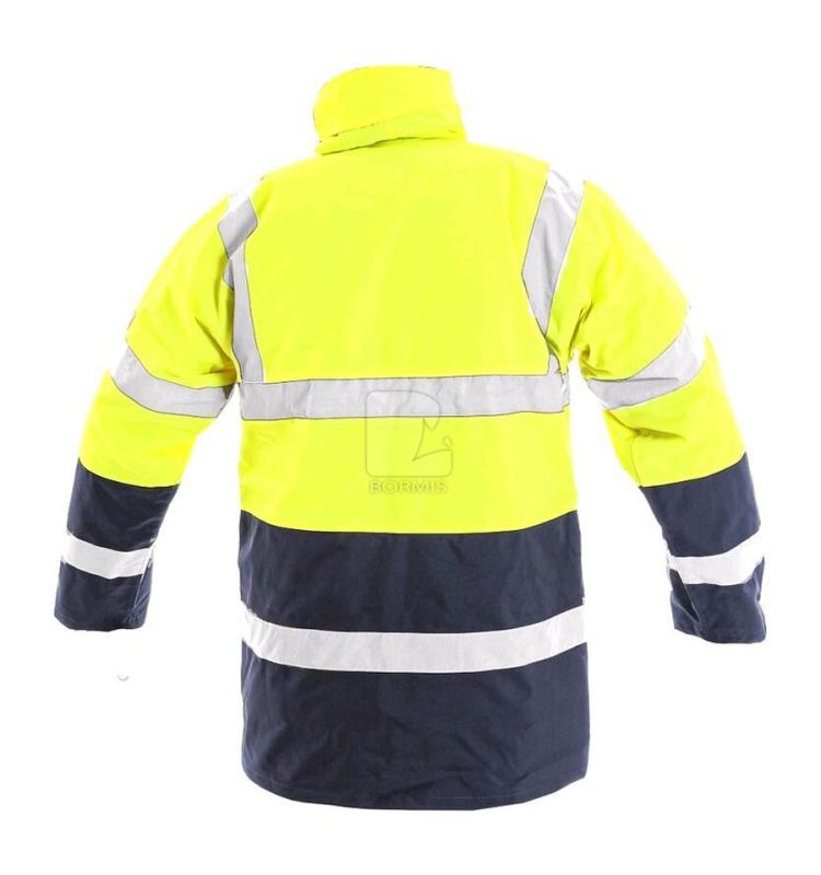 Reflexné bundy - Reflexná zimná bunda CXS OXFORD žlto-modrá