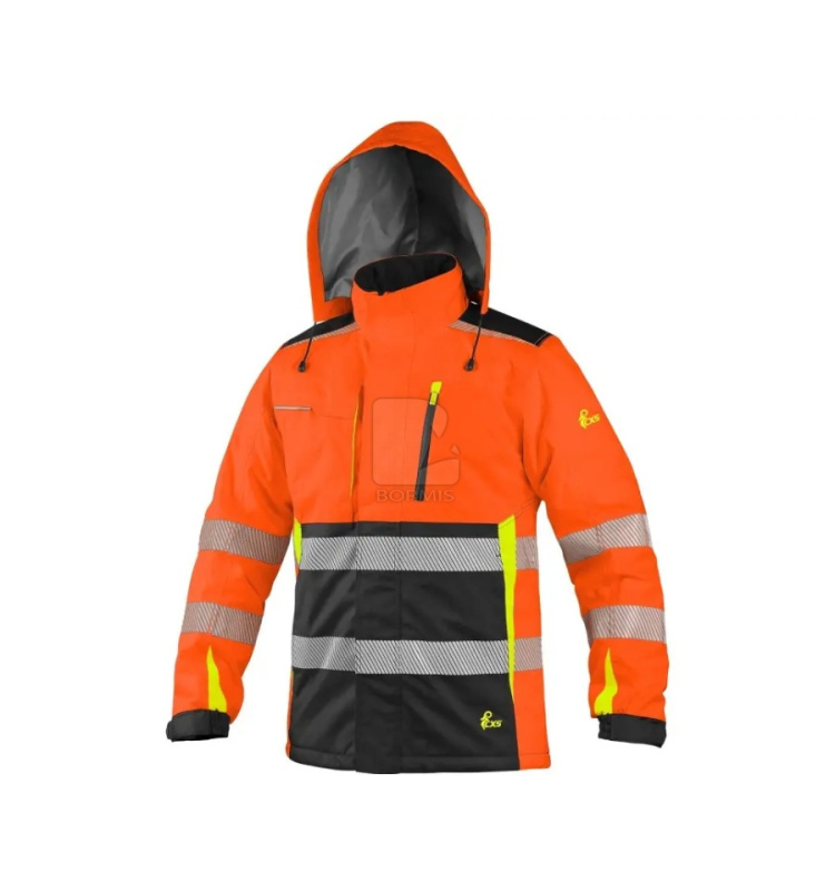 Reflexné bundy - Reflexná zimná bunda CXS BENSON oranžovo-čierna