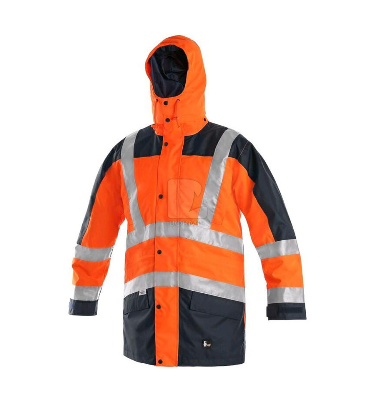 Reflexné bundy - Reflexná zimná bunda CXS LONDON 5v1 oranžovo-modrá