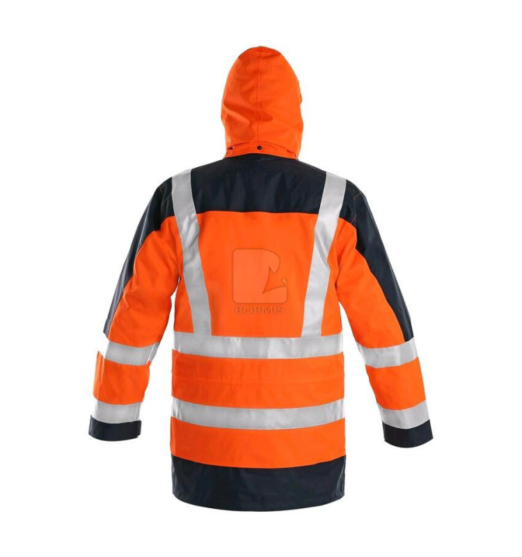 Reflexné bundy - Reflexná zimná bunda CXS LONDON 5v1 oranžovo-modrá