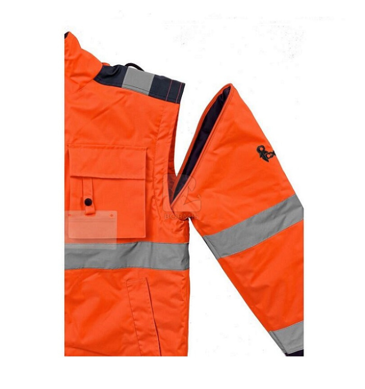 Reflexné bundy - Reflexná zimná bunda CXS LUTON 2v1 oranžovo-modrá