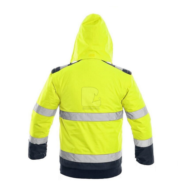 Reflexné bundy - Reflexná zimná bunda CXS LUTON 2v1 žlto-modrá