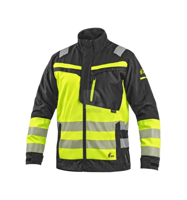 Reflexné montérky a nohavice - Pánska reflexná pracovná blúza CXS NAOS HV