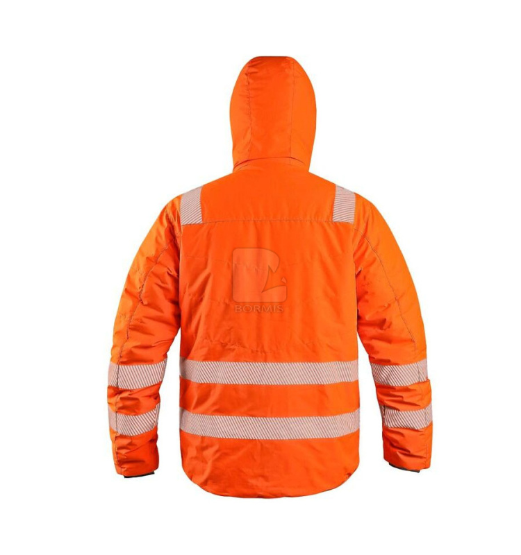 Reflexné bundy - Reflexná obojstranná pracovná bunda CXS CHESTER oranžová