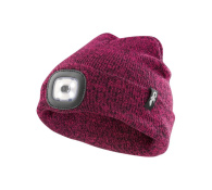 Detský pracovný odev - Detská čiapka s LED svetlom CXS TYNAN ružová