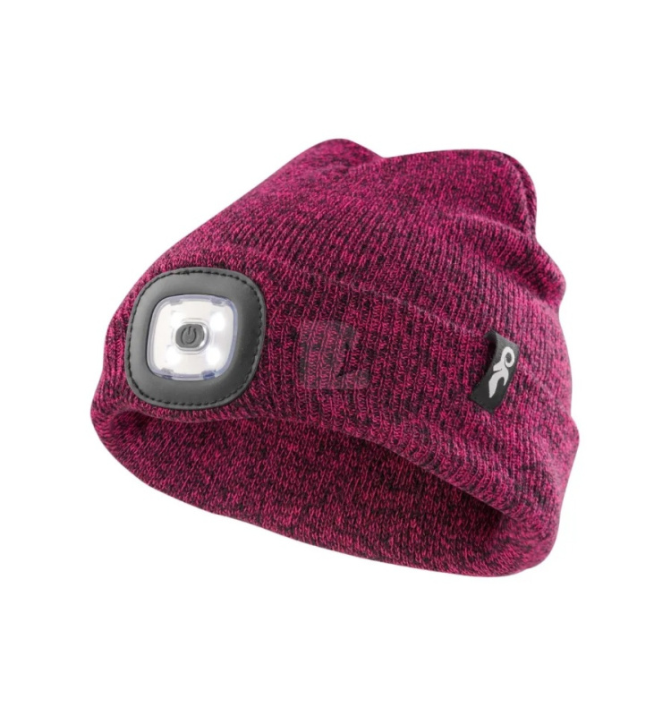 Detský pracovný odev - Detská čiapka s LED svetlom CXS TYNAN ružová
