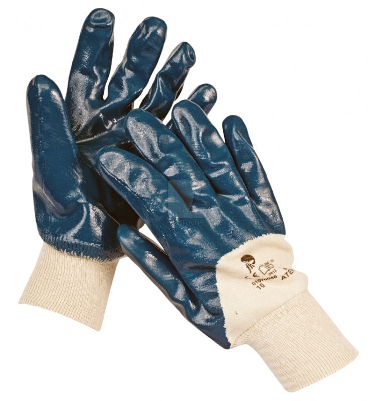 Povrstvené Nitril - Rukavice ATER