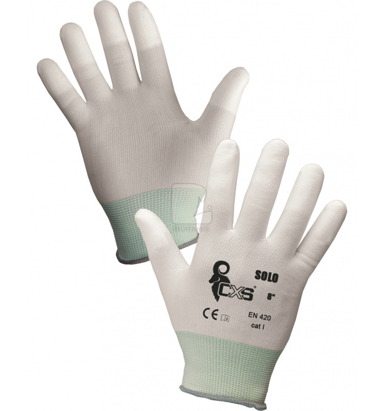 Povrstvené Polyuretán - Rukavice CXS SOLO (12 párov)