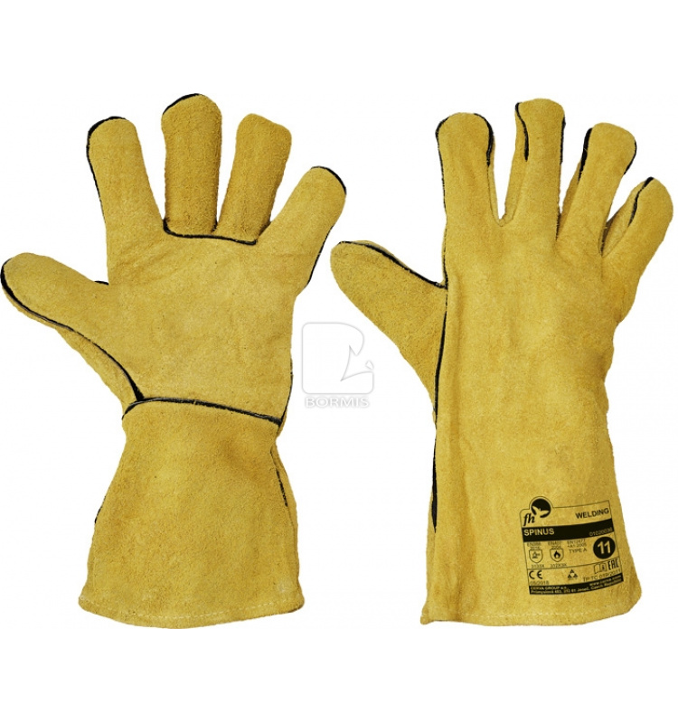 Zváračské kožené rukavice - Rukavice zváračské SPINUS