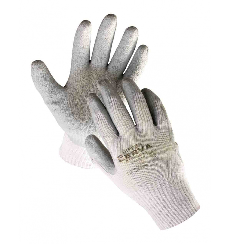 Povrstvené Latex - Rukavice DIPPER (12 párov)