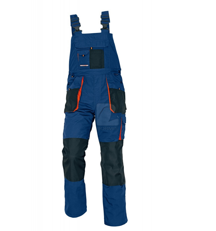 Montérky - Montérkové nohavice na traky EMERTON navy