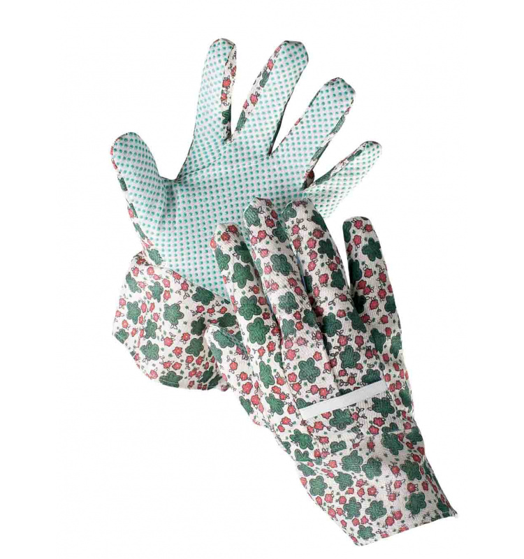 Textilné rukavice s terčíkmi - Rukavice AVOCET (12 párov)