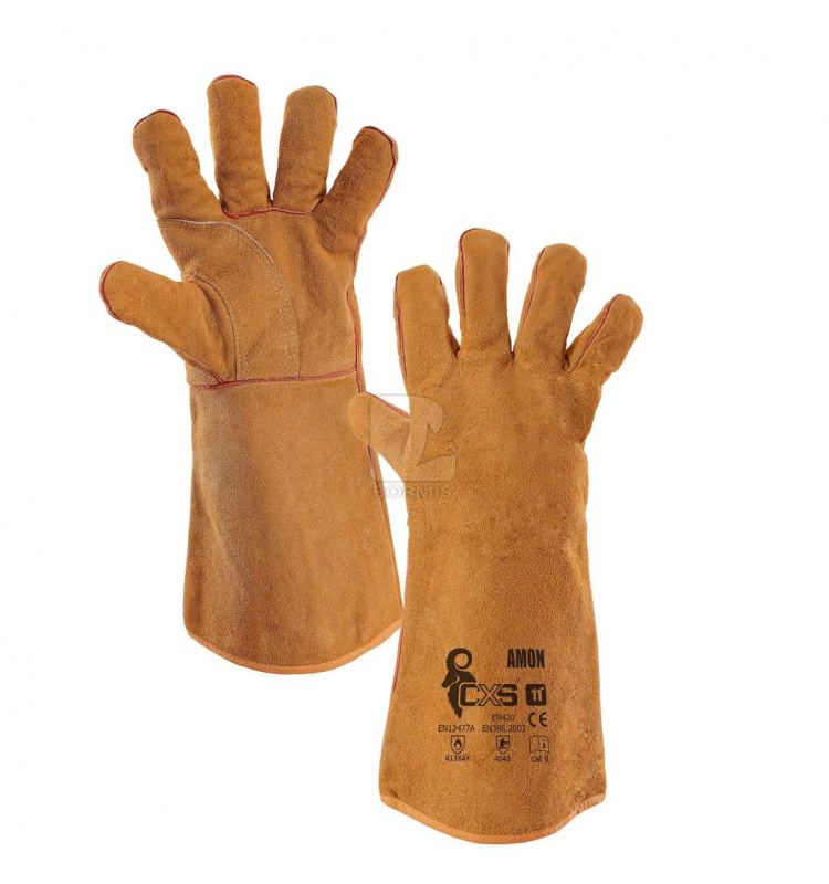 Zváračské kožené rukavice - Rukavice zváračské CXS AMON