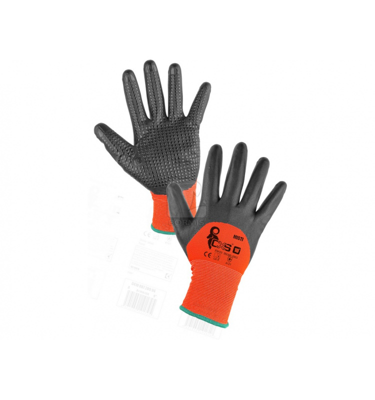 Povrstvené Nitril - Rukavice CXS MISTI (12 párov)