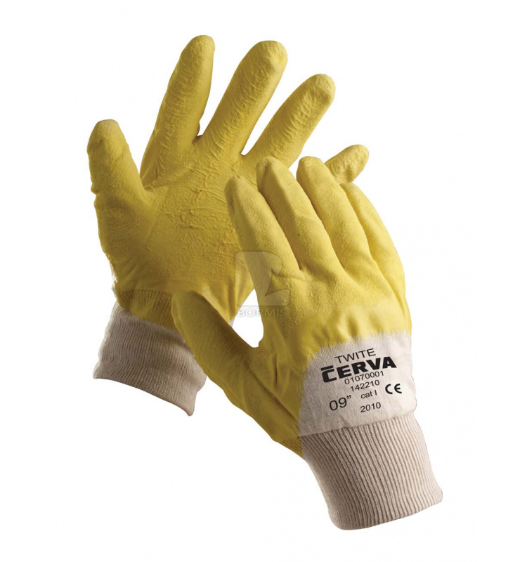 Povrstvené Latex - Rukavice TWITE (12 párov)