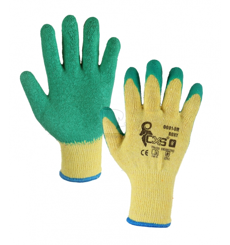 Povrstvené Latex - Rukavice CXS ROXY (12 párov)