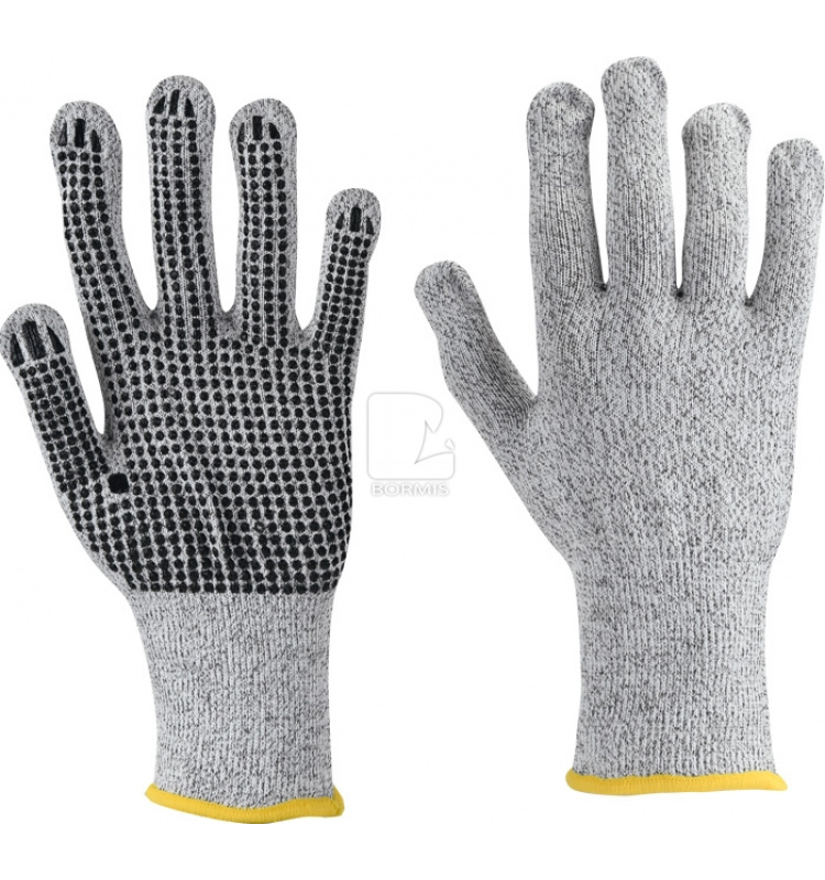 Pracovné rukavice proti prerezaniu a prepichnutiu - Rukavice CROPPER DOTS
