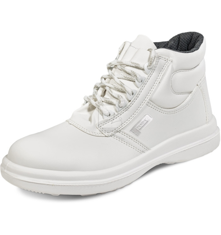 Biela pracovná a zdravotná obuv - ASTURA S1 členková obuv