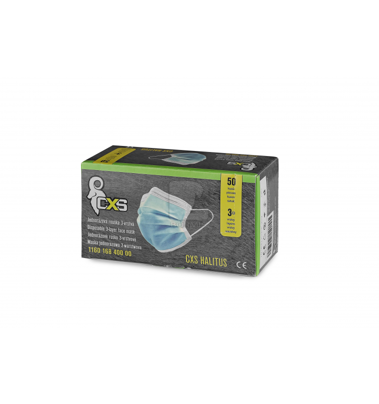 Ochranné rúško - Jednorazové rúško CXS HALITUS (50ks)