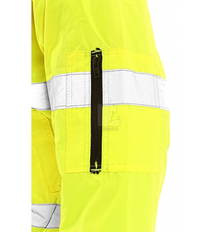 Reflexné bundy - Reflexná zimná bunda CXS VIZWELL LEEDS 2v1 žltá