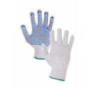 Textilné rukavice s terčíkmi - Rukavice CXS FALO (12 párov)