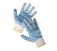 Textilné rukavice s terčíkmi - Rukavice QUAIL (12 párov)