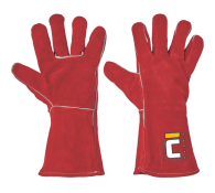 Zváračské kožené rukavice - Rukavice zváračské PUGNAX RED