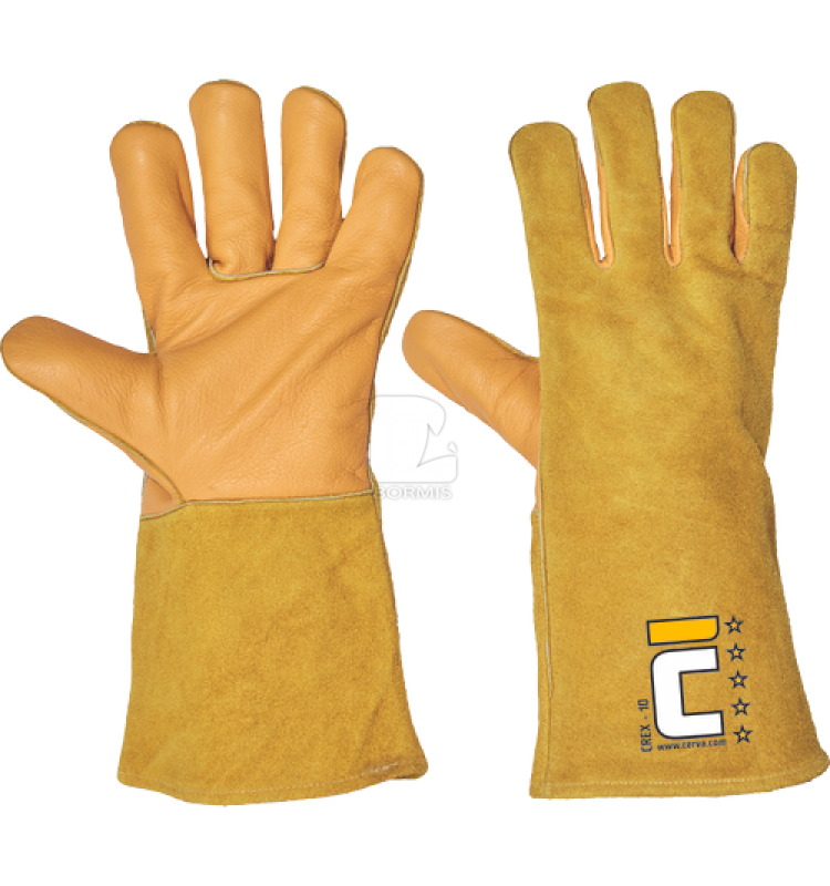 Zváračské kožené rukavice - Rukavice zváračské CREX