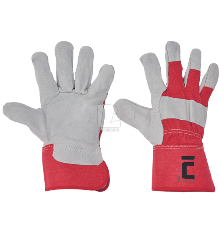 Kombinované pracovné rukavice - Rukavice ČERVA EIDER RED