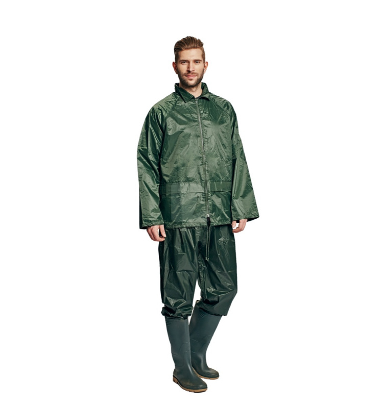 Pracovné odevy do dažďa - Oblek CARINA zelený