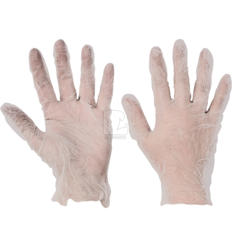 Jednorazové pracovné rukavice - Rukavice jednorázové ČERVA RAIL vinylové púdrovane