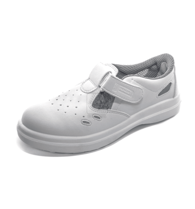 Biela pracovná a zdravotná obuv - LYBRA O1 SRC pracovné sandále
