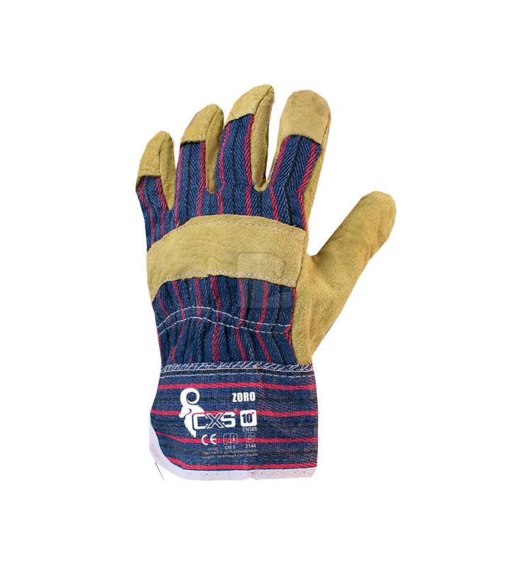 Kombinované pracovné rukavice - Kombinované pracovné rukavice CXS ZORO